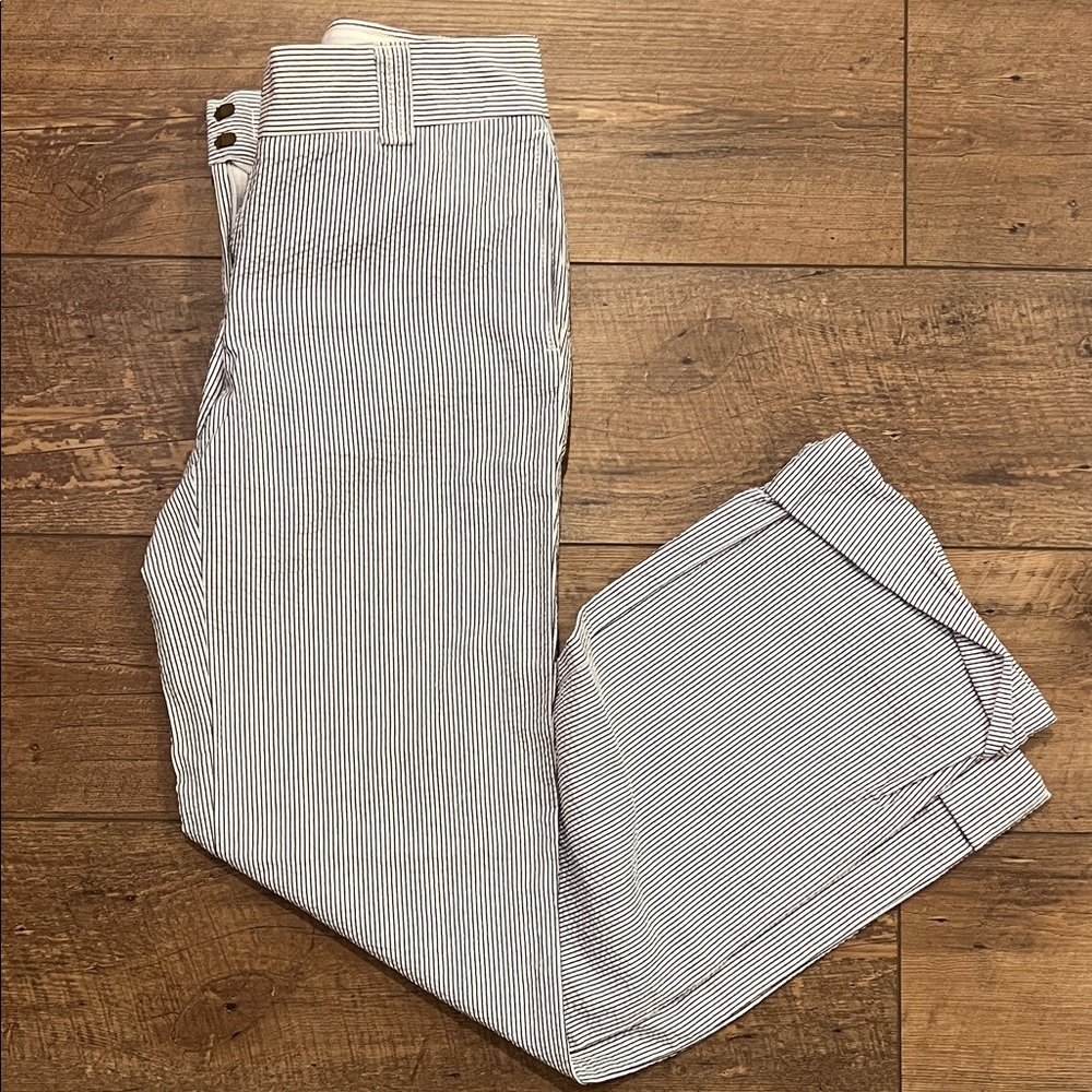 J. Crew Factory Women’s Sear Sucker City Fit Pants, size 2